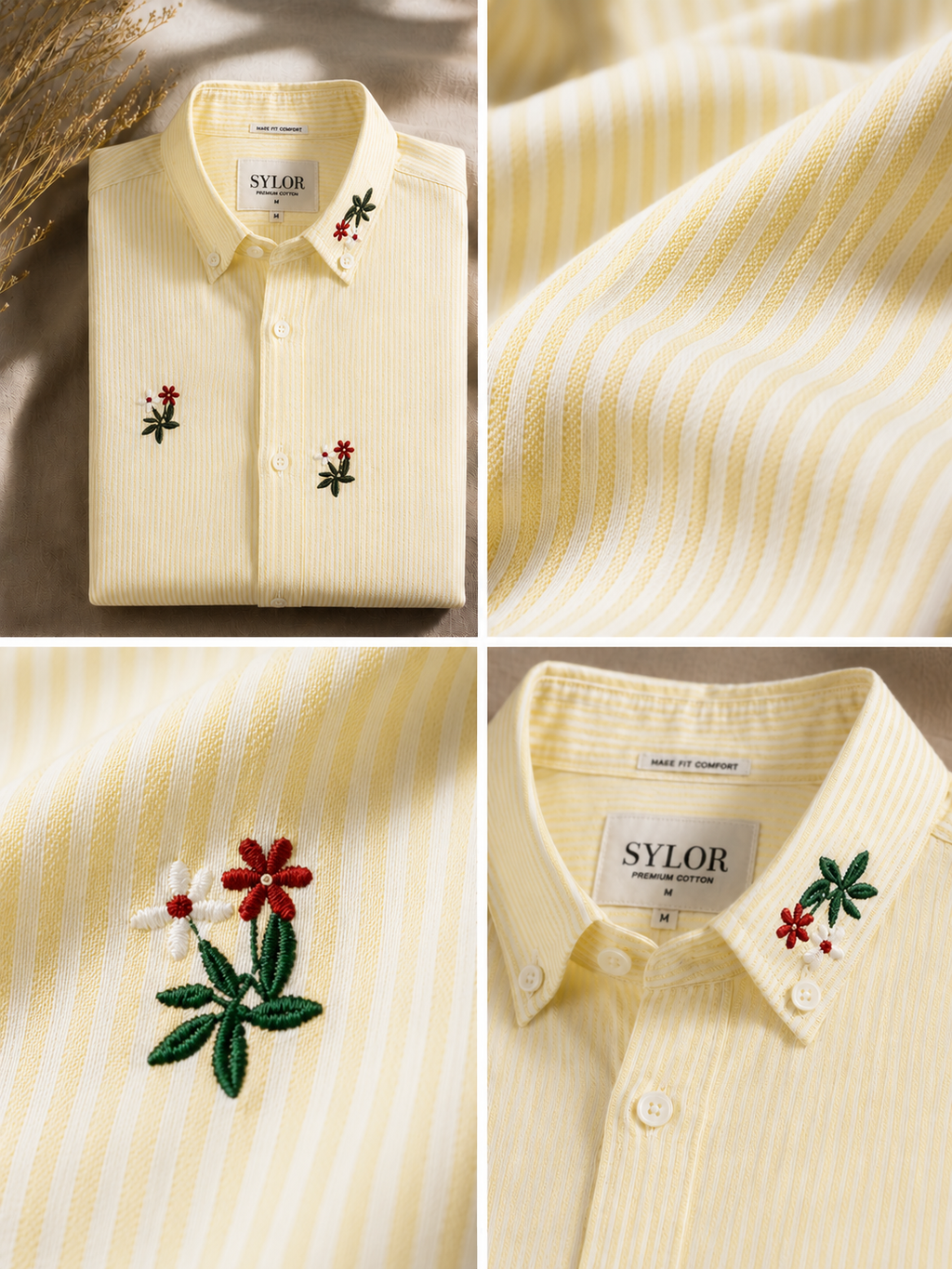 SYLOR Sunlit Bloom Embroidered Shirt