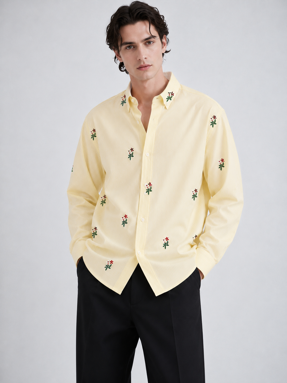SYLOR Sunlit Bloom Embroidered Shirt