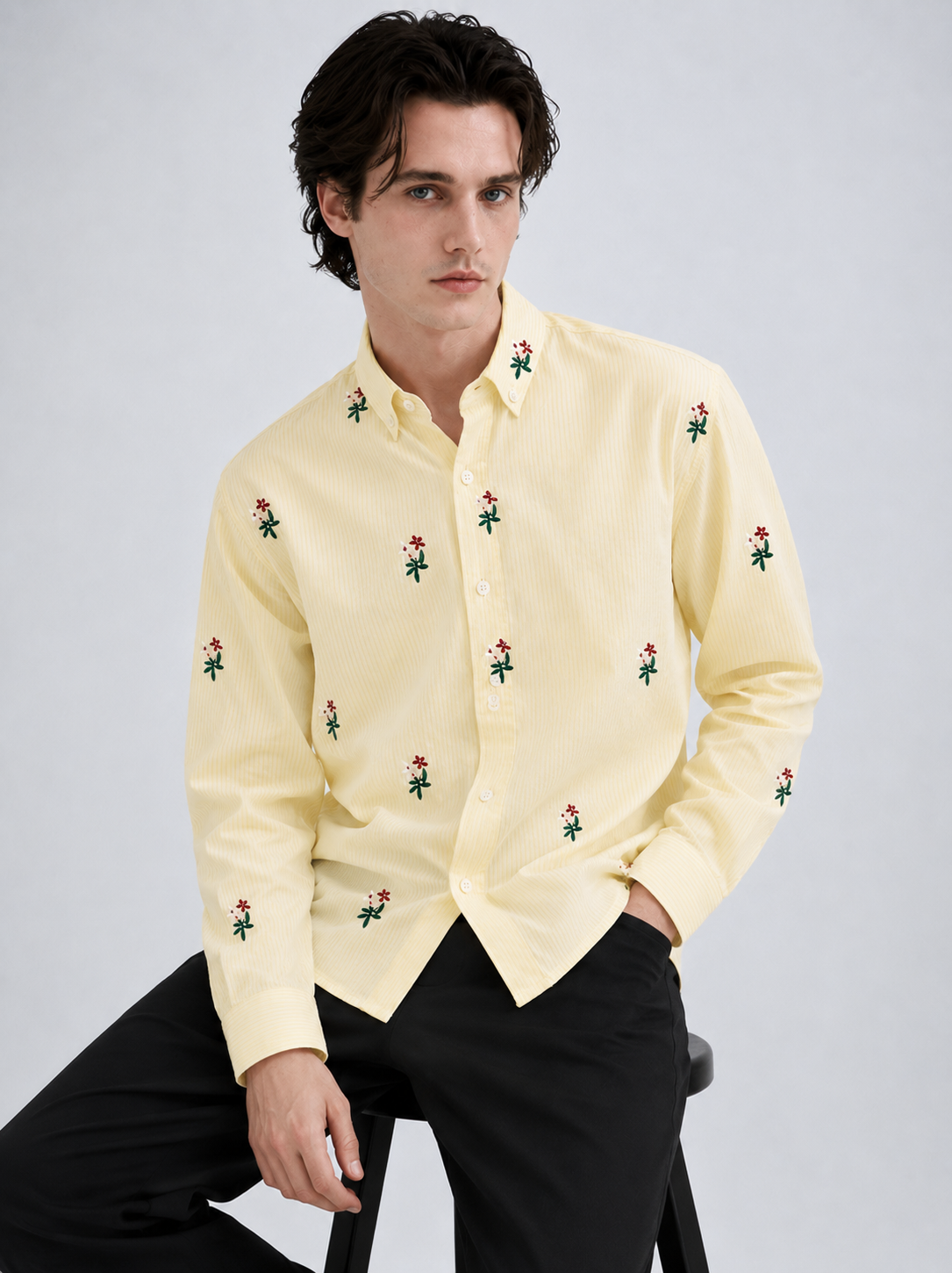 SYLOR Sunlit Bloom Embroidered Shirt