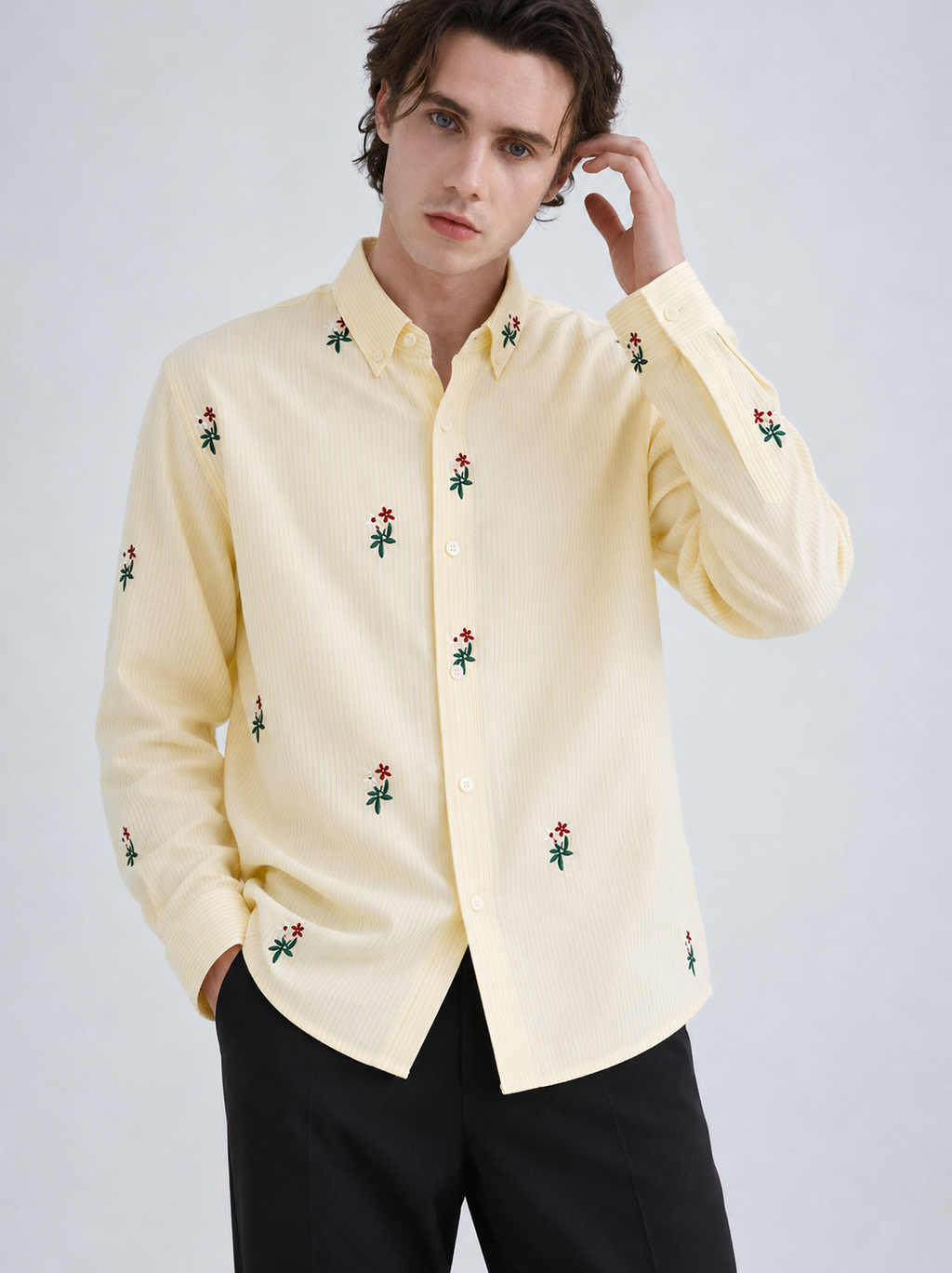 SYLOR Sunlit Bloom Embroidered Shirt