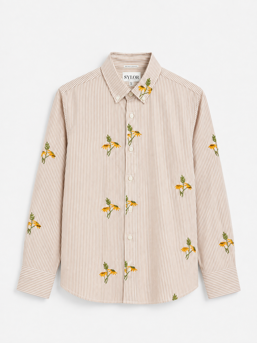 Sylor Meadow Bloom Embroidered Stripe Shirt