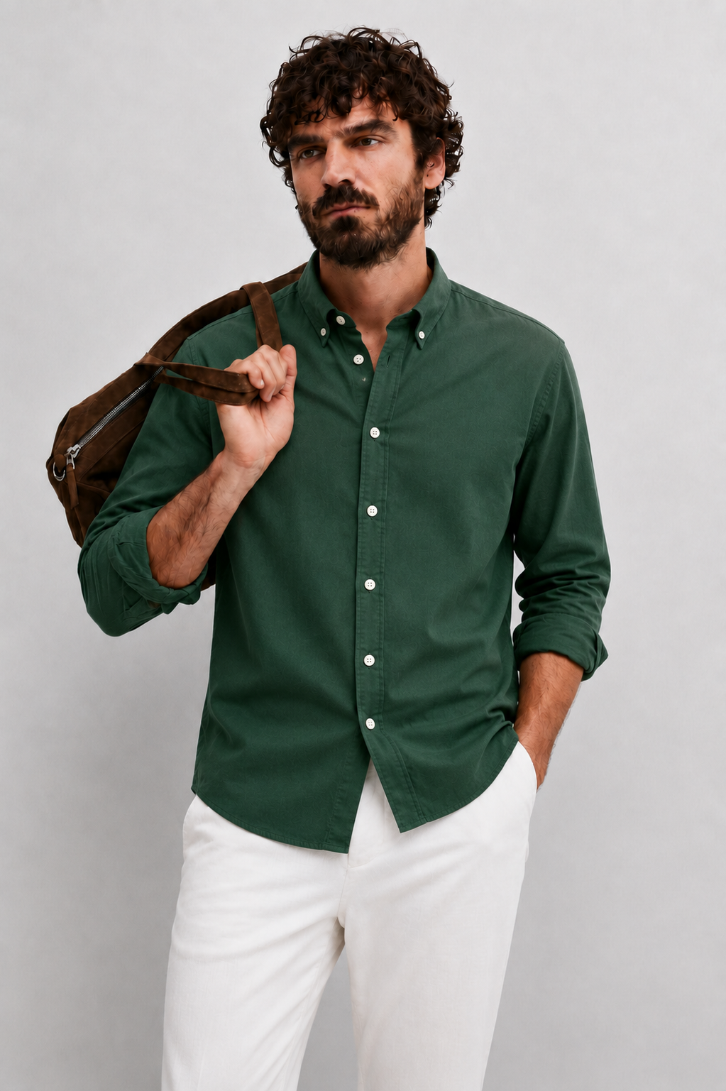 Emerald Signature Textured Shirt.