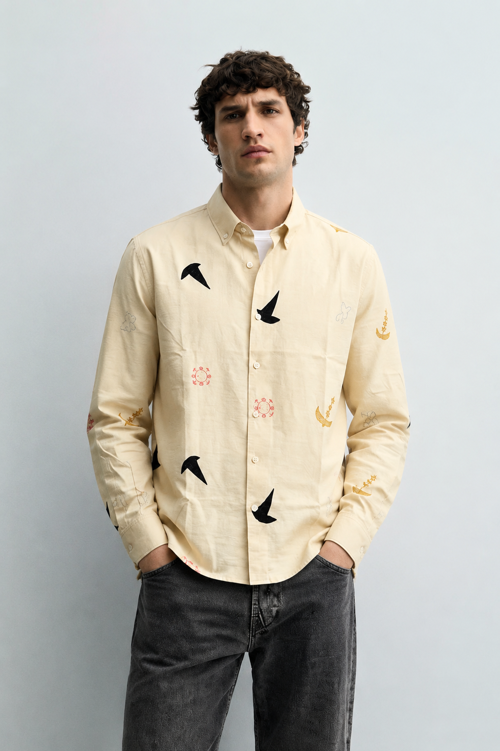 MEN EMBROIDEY SHIRT