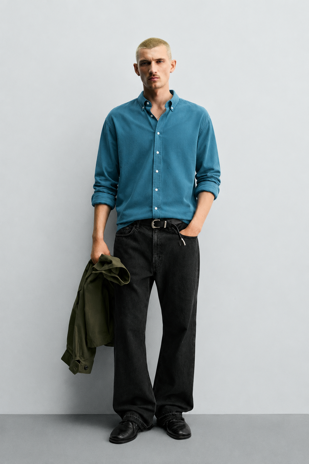 Ocean Blue Essential Oxford Shirt