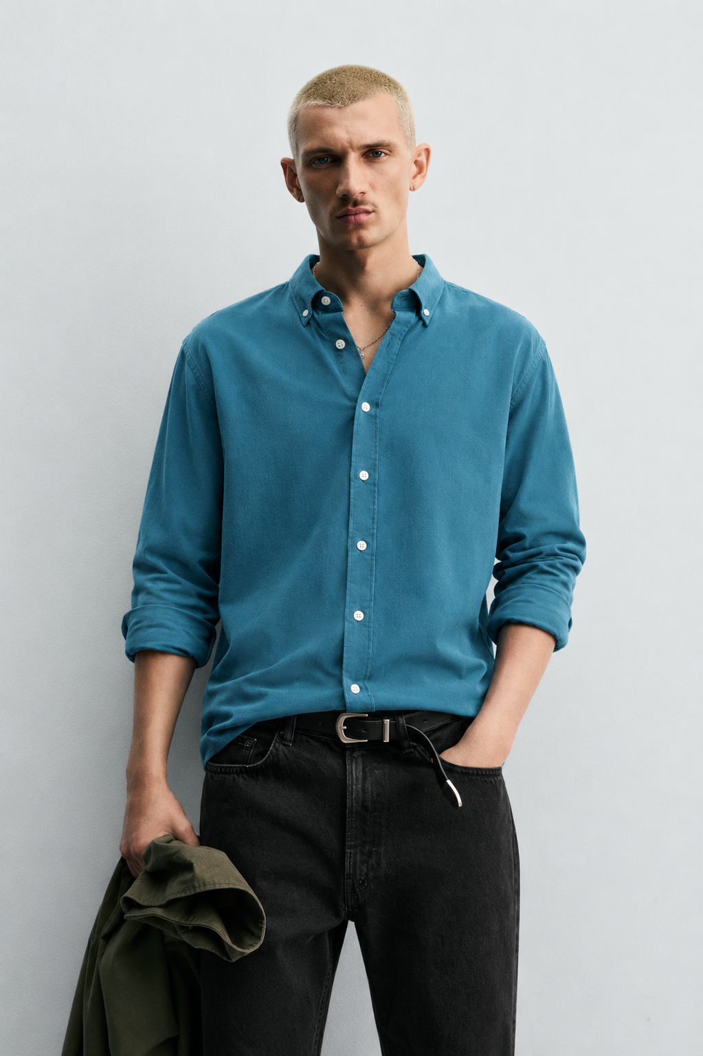 Ocean Blue Essential Oxford Shirt
