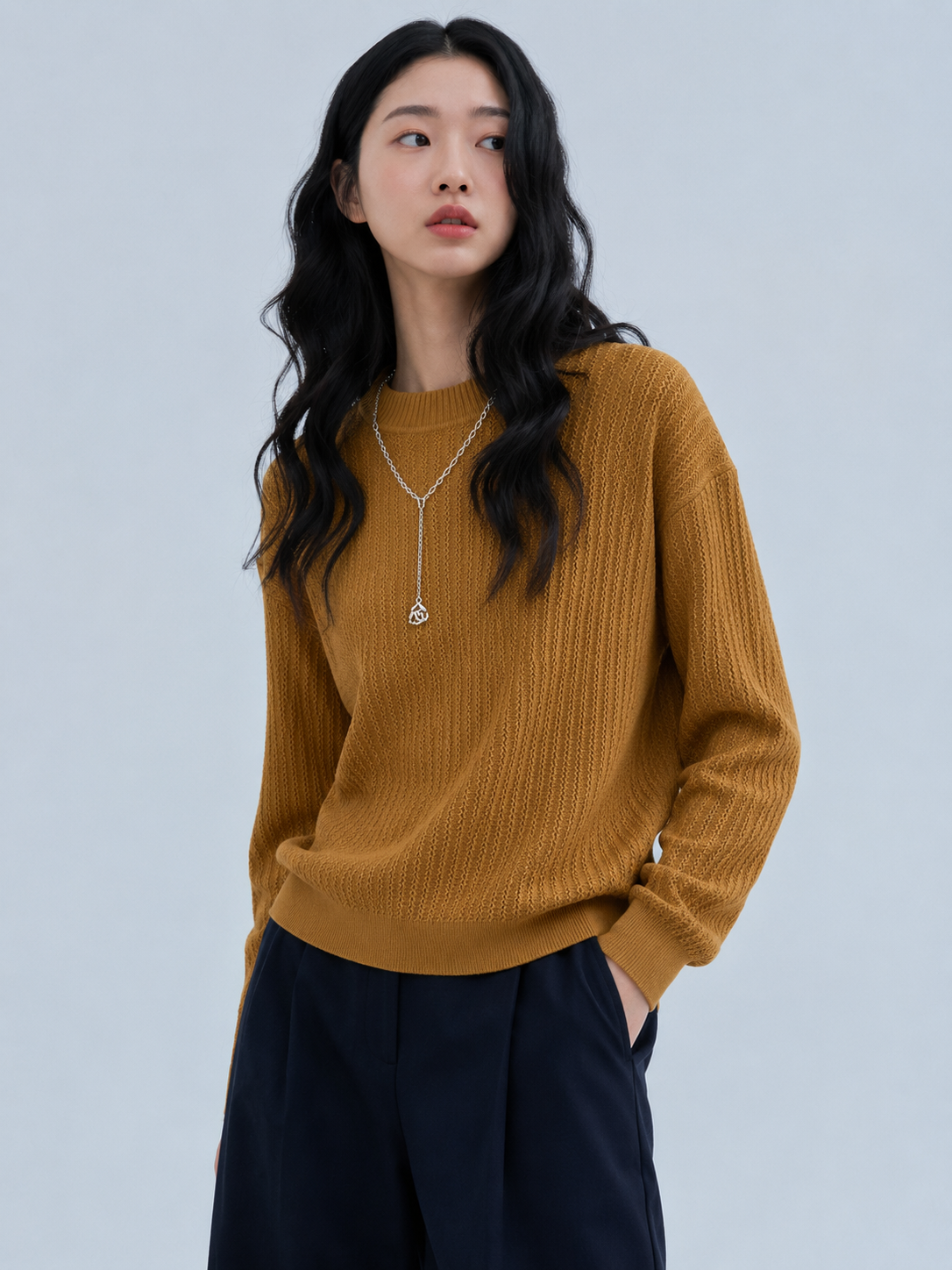 Textured Knit Pullover