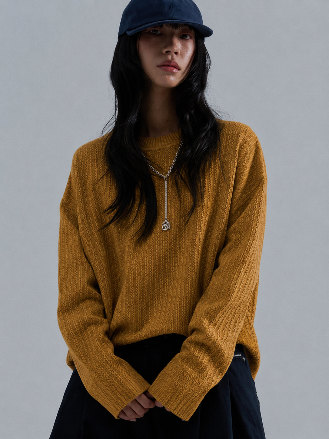 Textured Knit Pullover