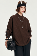 Sylor Textured Knit Mock Neck Top
