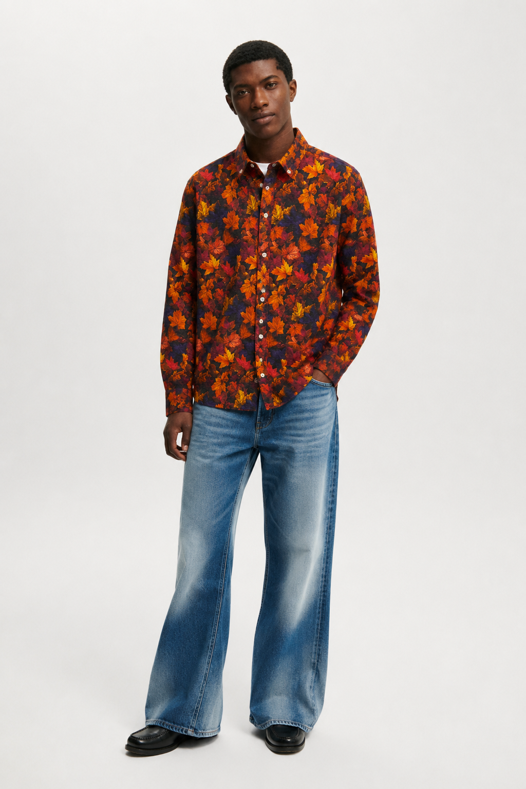 Sylor Autumn Maple Print Shirt