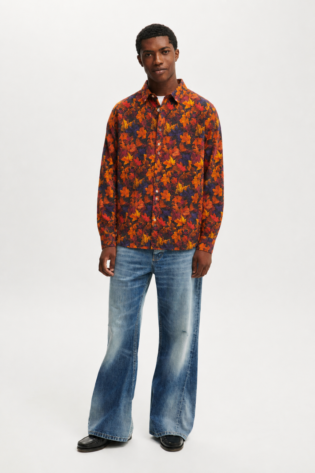 Sylor Autumn Maple Print Shirt