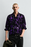 Sylor Midnight Violet Marble Shirt