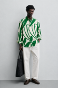 Emerald Canvas Abstract Shirt
