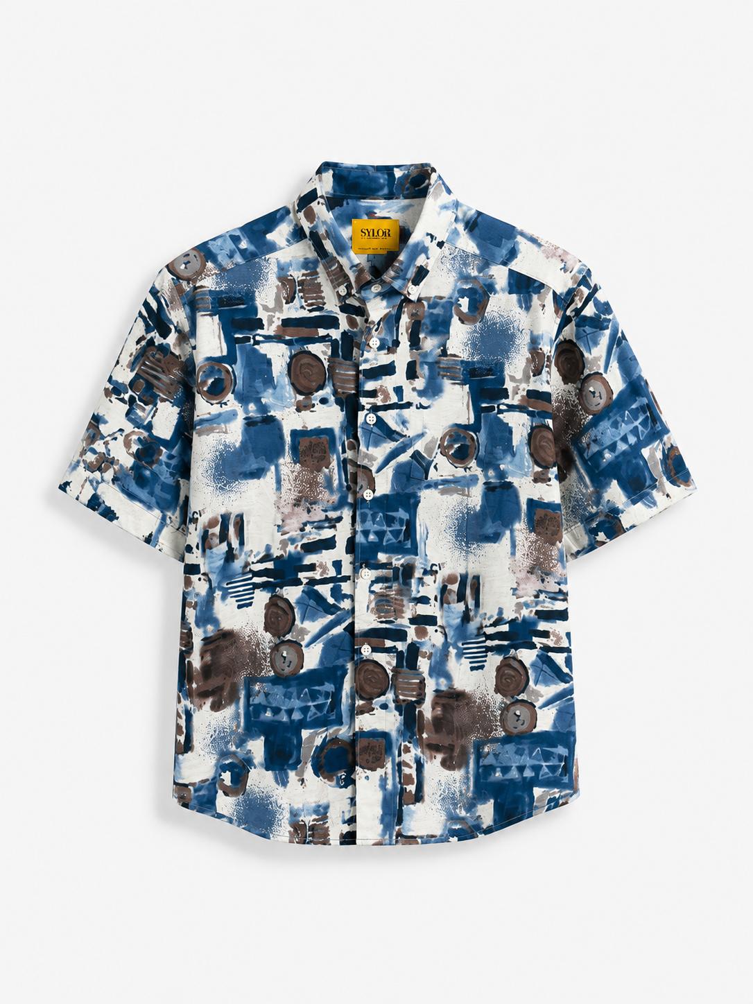 Sylor Abstract Brushstroke Print Shirt