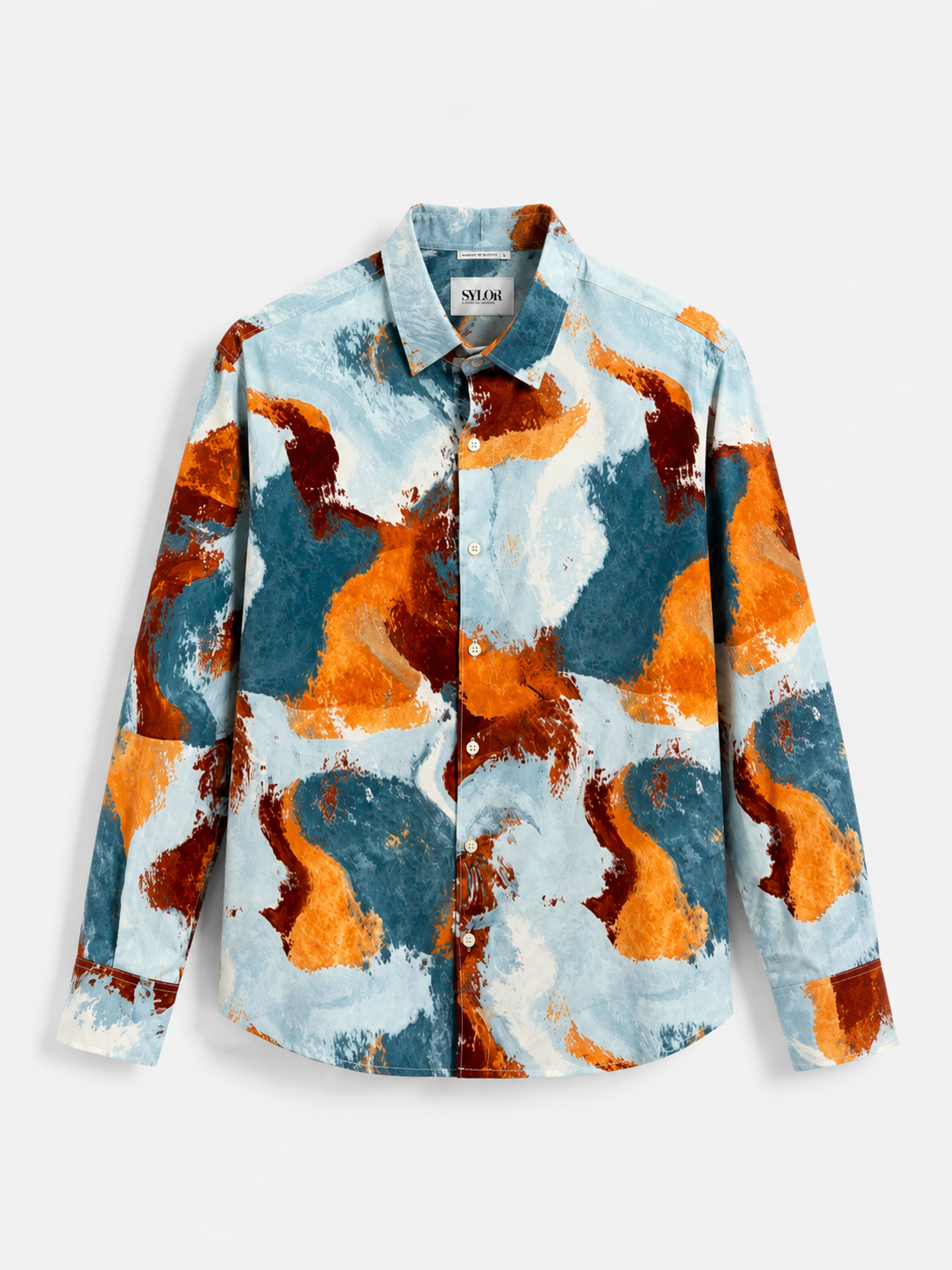 Coastal Fusion Abstract Shirt
