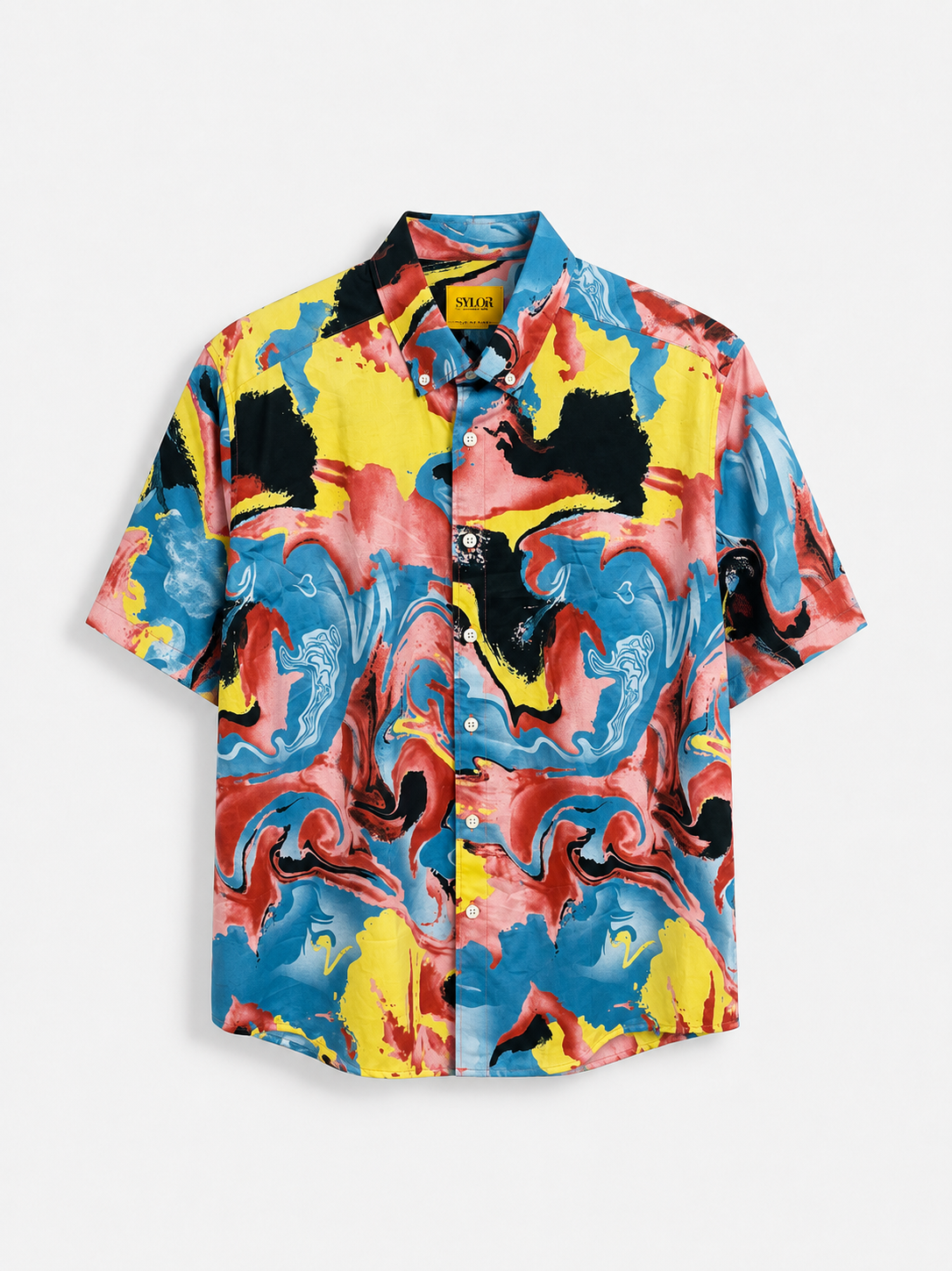Sylor Abstract Splash Resort Shirt