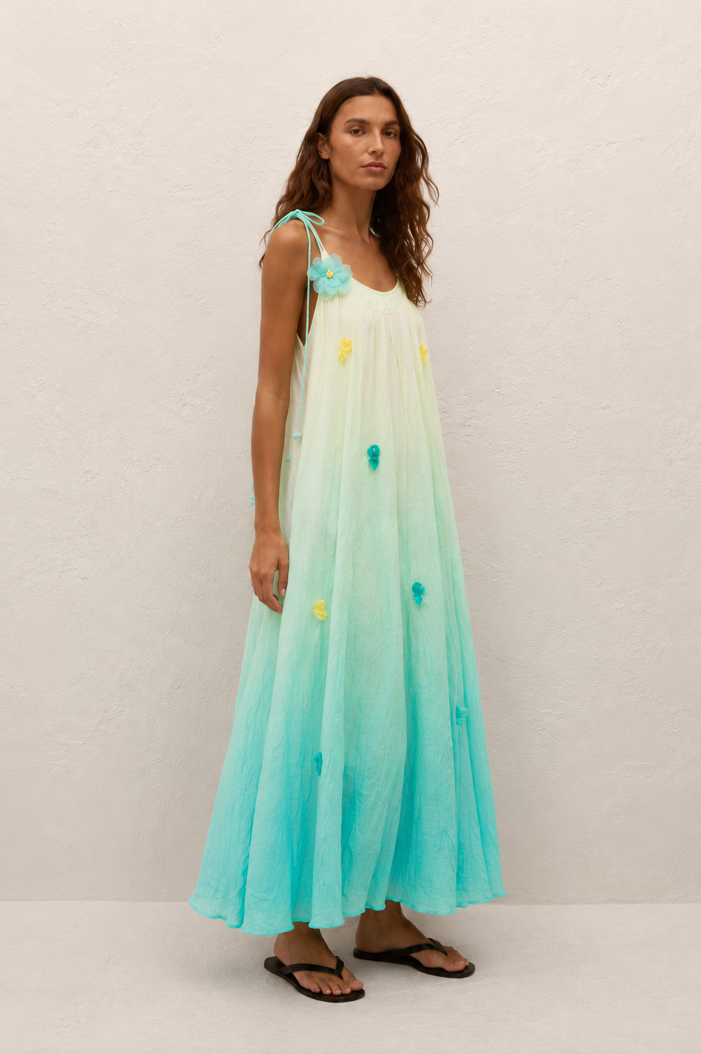 Ombre Floral Maxi Dress