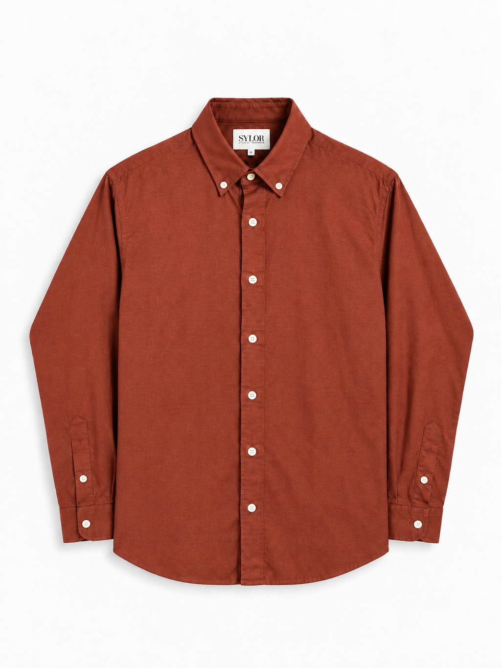 SYLOR Terracotta Essential Linen Shirt