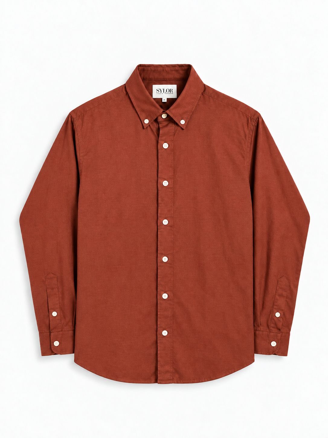 SYLOR Terracotta Essential Linen Shirt