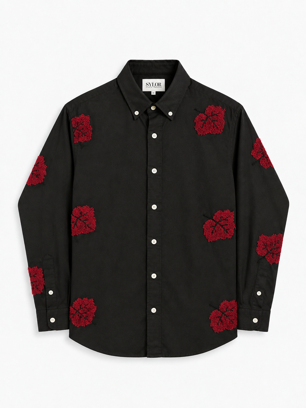 SYLOR Crimson Noir Embroidered Shirt