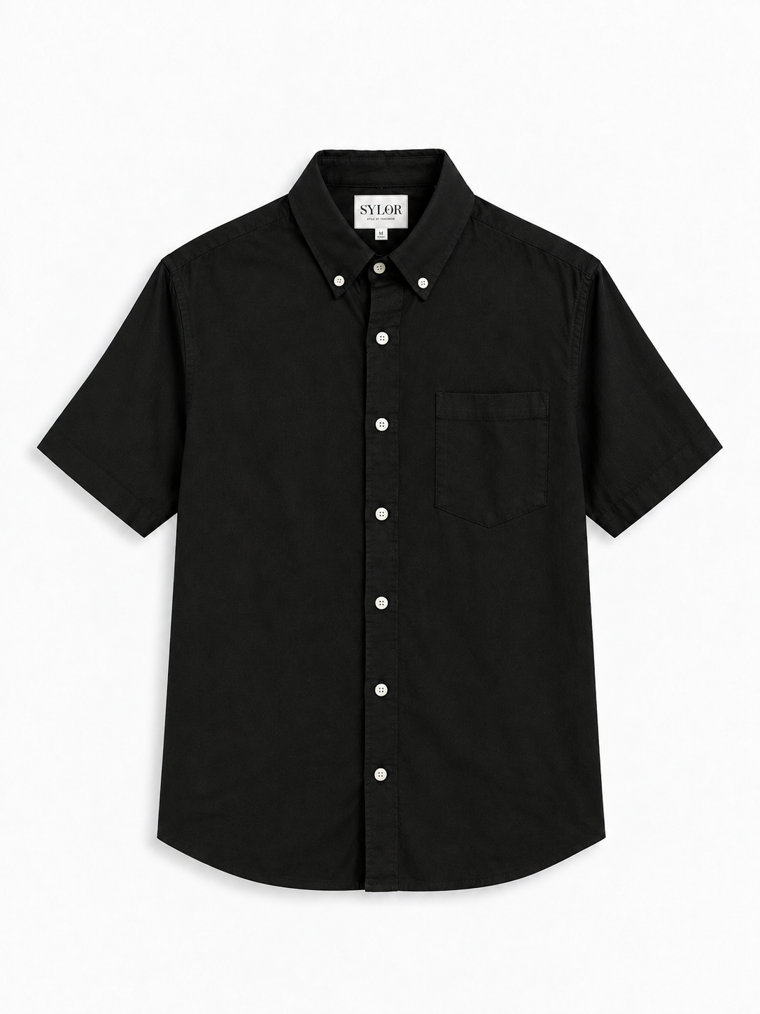 SYLOR Midnight Essential Linen Short-Sleeve Shirt