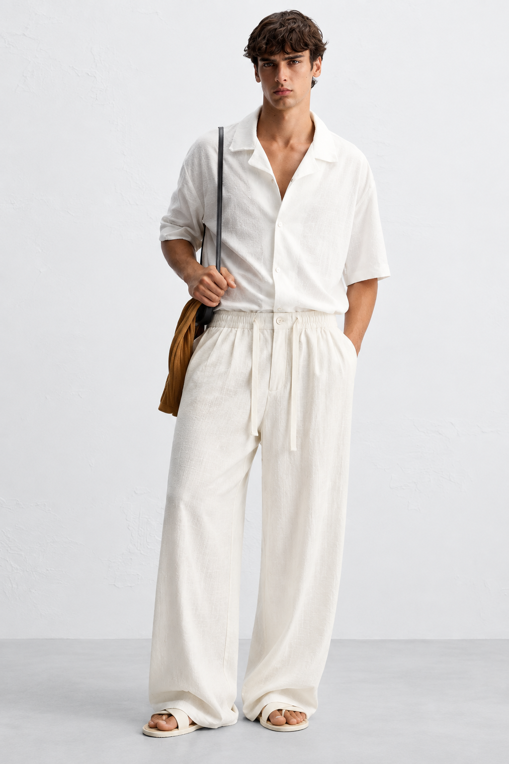 White Breeze Linen Trousers