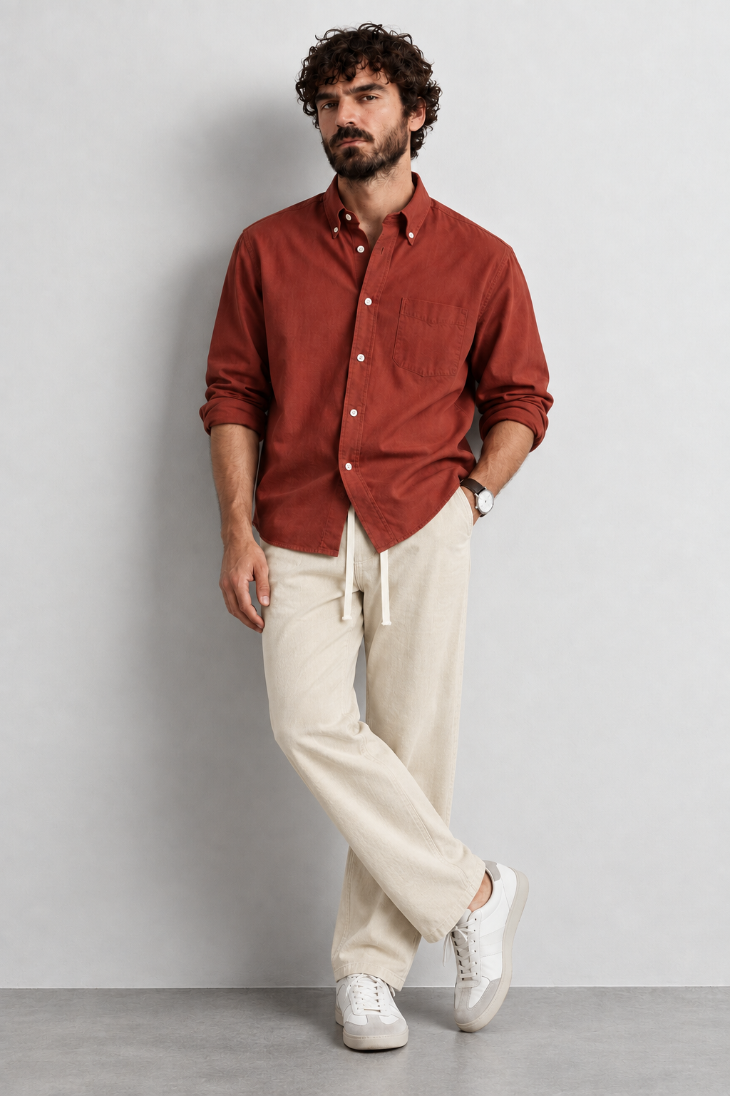 SYLOR Everyday Linen Trousers –Light Ivory