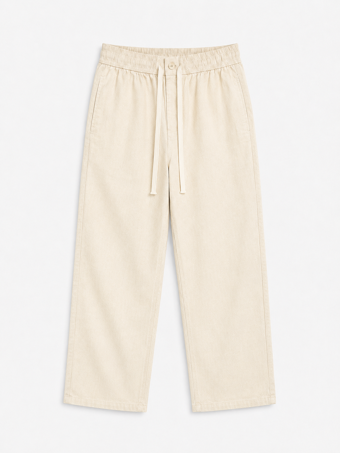 Ivory Ease Linen Trousers