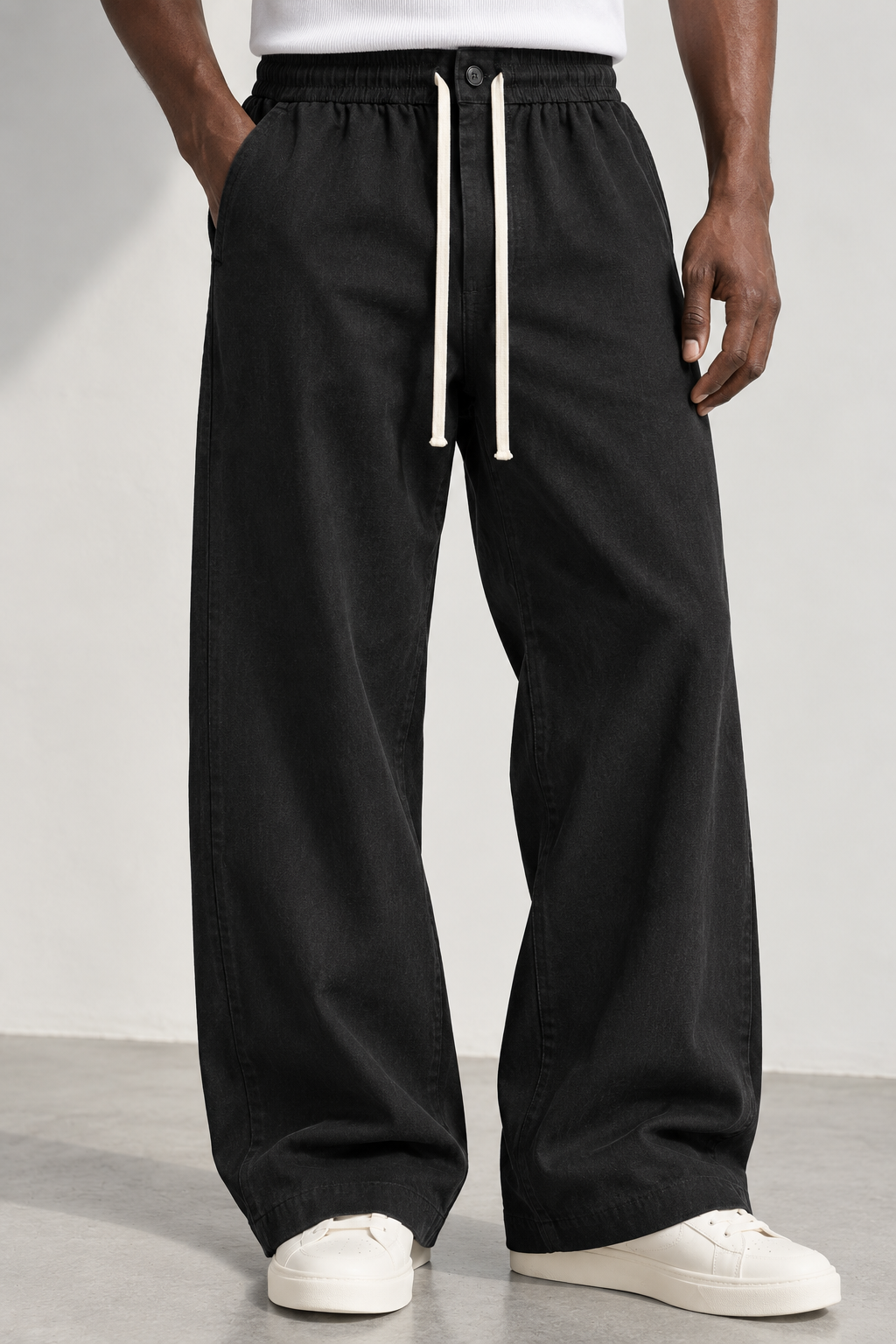 Midnight Ease Linen Trousers