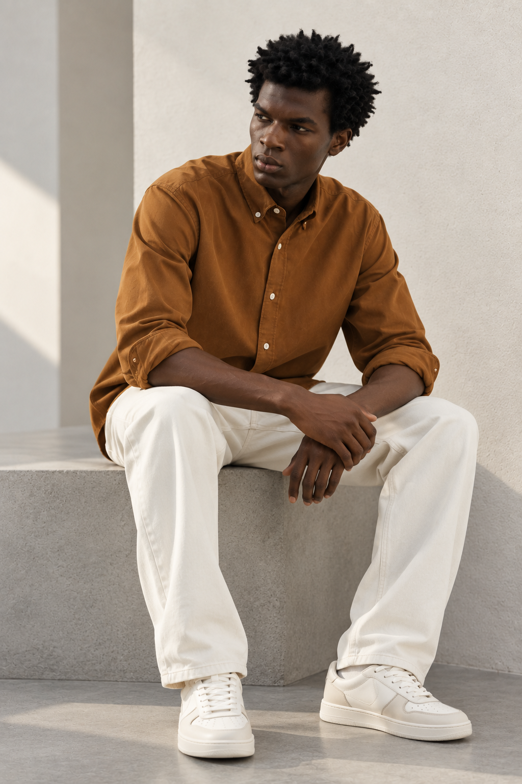 Caramel Heritage Linen Shirt
