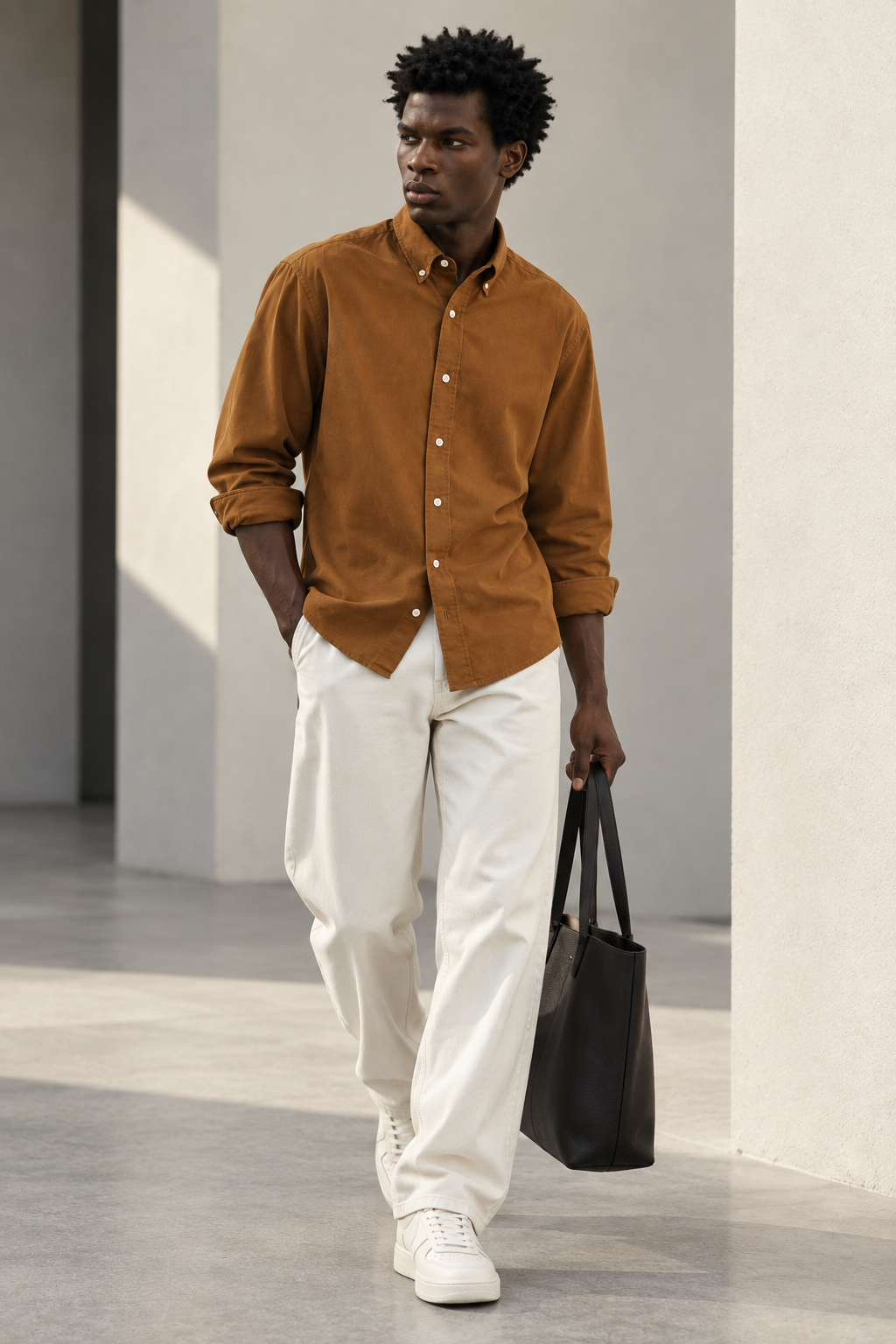 Caramel Heritage Linen Shirt