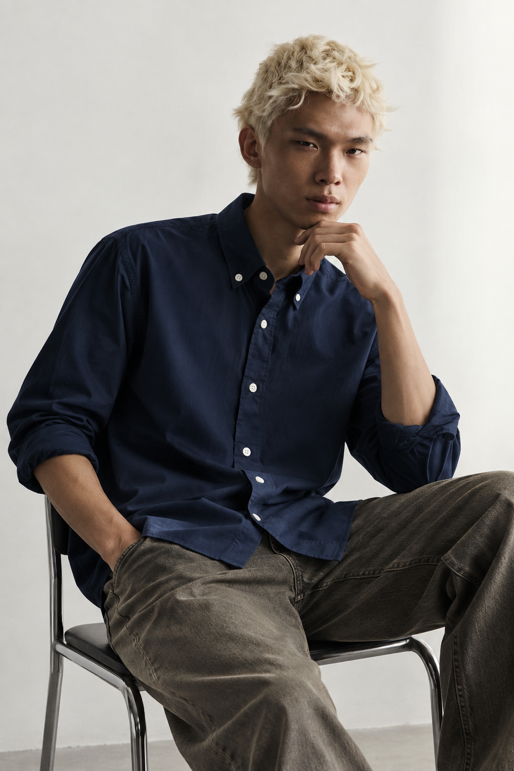 SYLOR Midnight Navy Essential Shirt