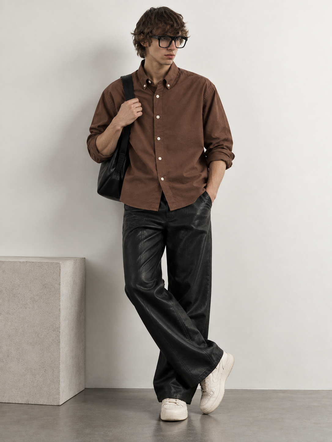 SYLOR Mocha Essential Linen Shirt