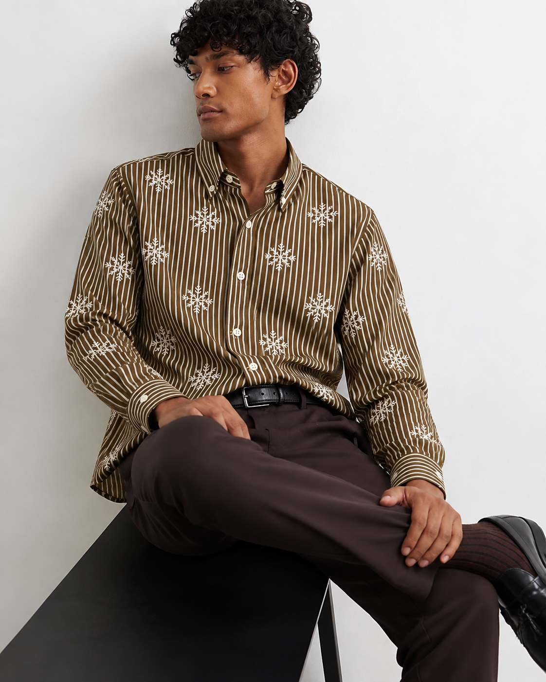 Sylor Mocha Frost Stripe Shirt