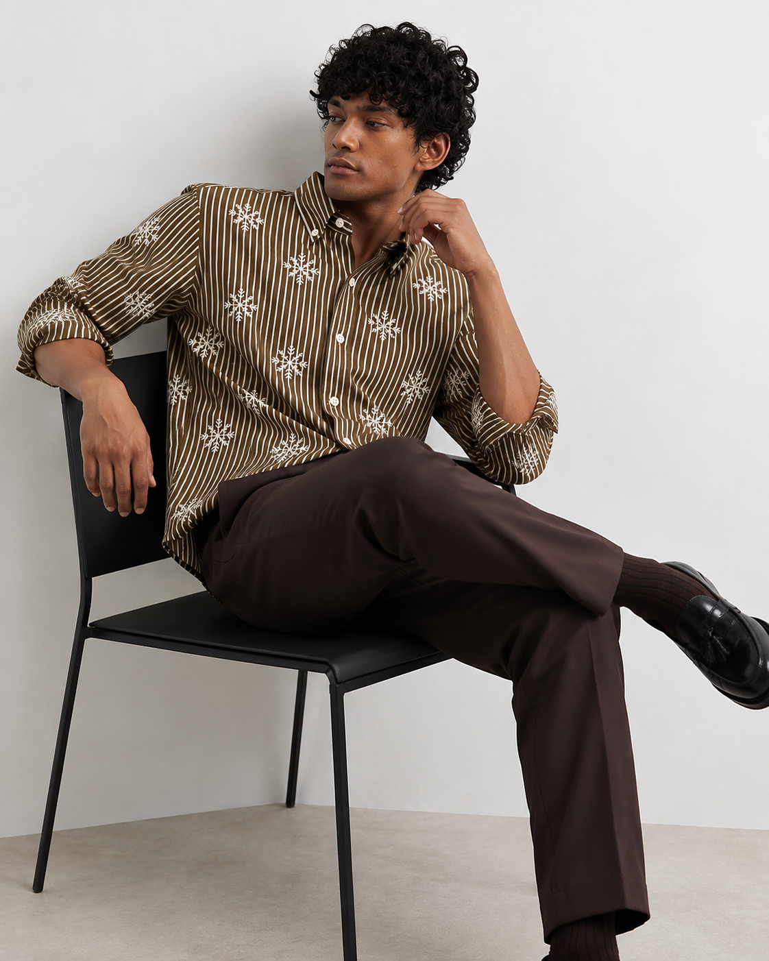 Sylor Mocha Frost Stripe Shirt