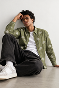 Olive Frost Stripe Shirt