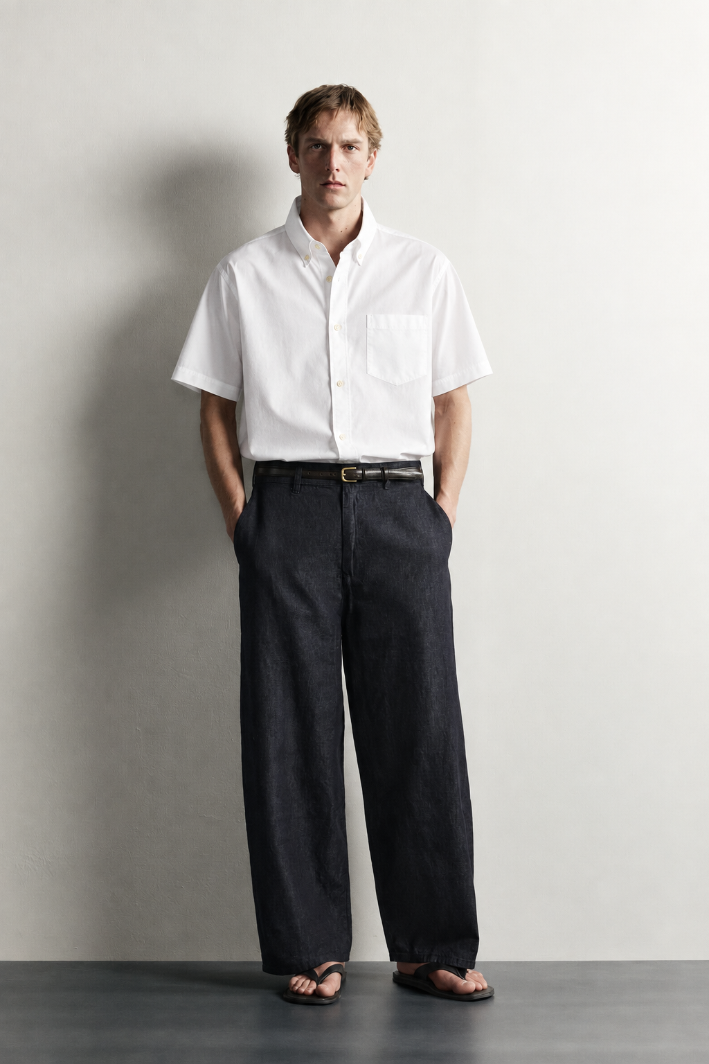 Pure White Linen Essential Shirt