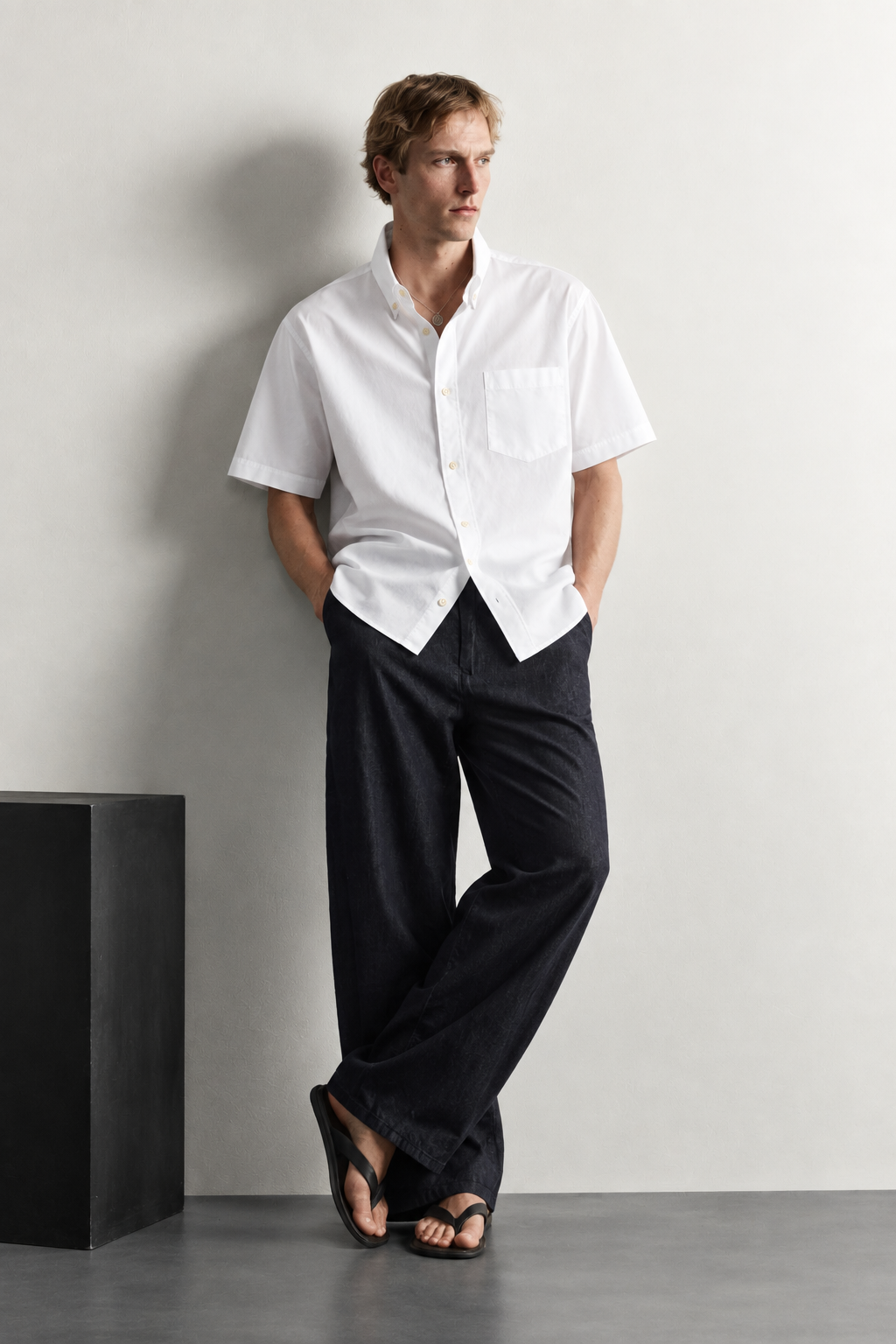 Pure White Linen Essential Shirt