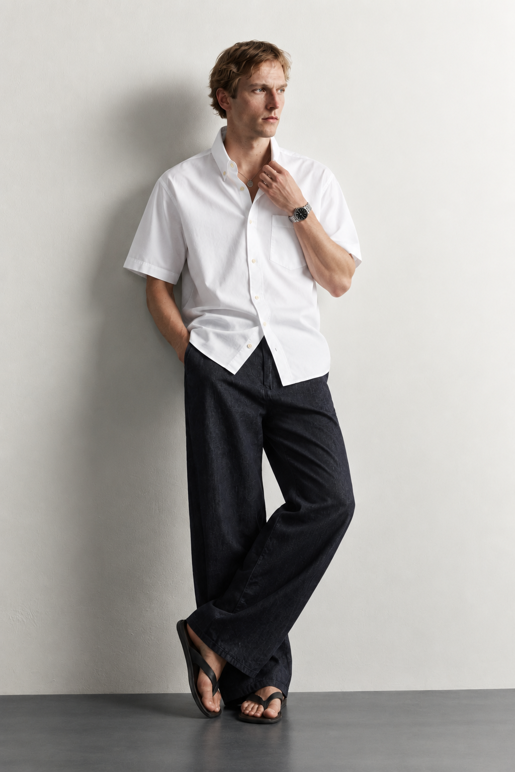 Pure White Linen Essential Shirt