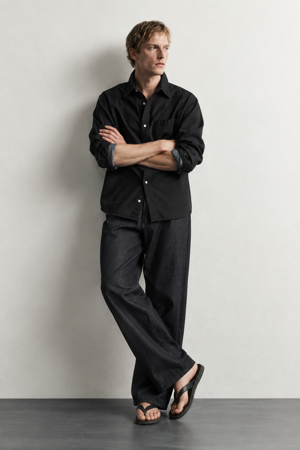 SYLOR Midnight Essential Linen Shirt