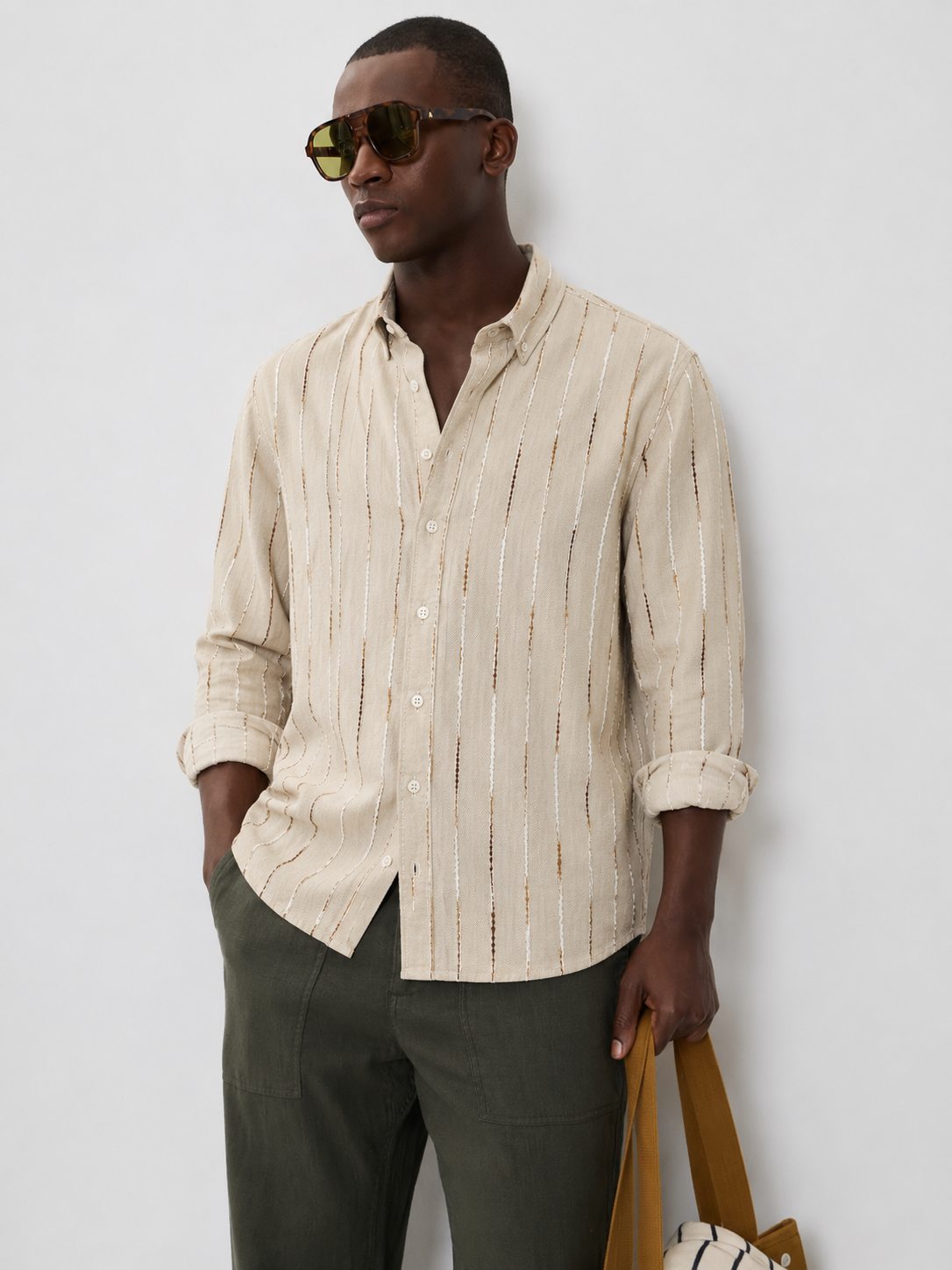 Textured Stripe Shirt