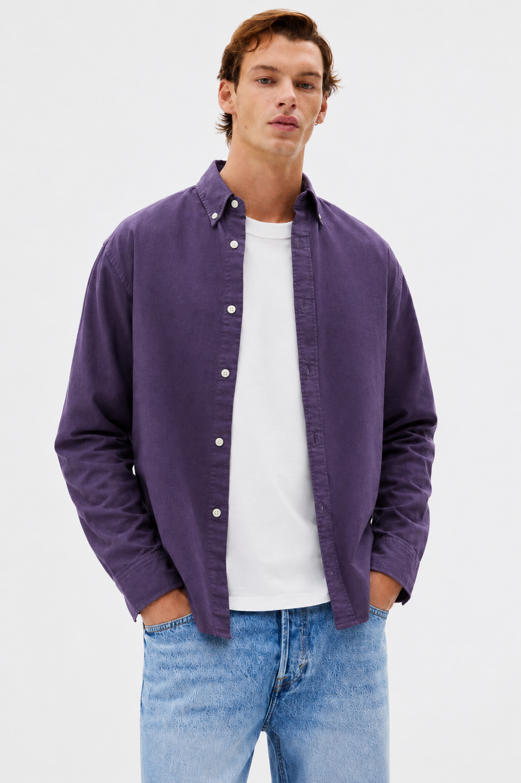 Dusty Purple Oxford Shirt