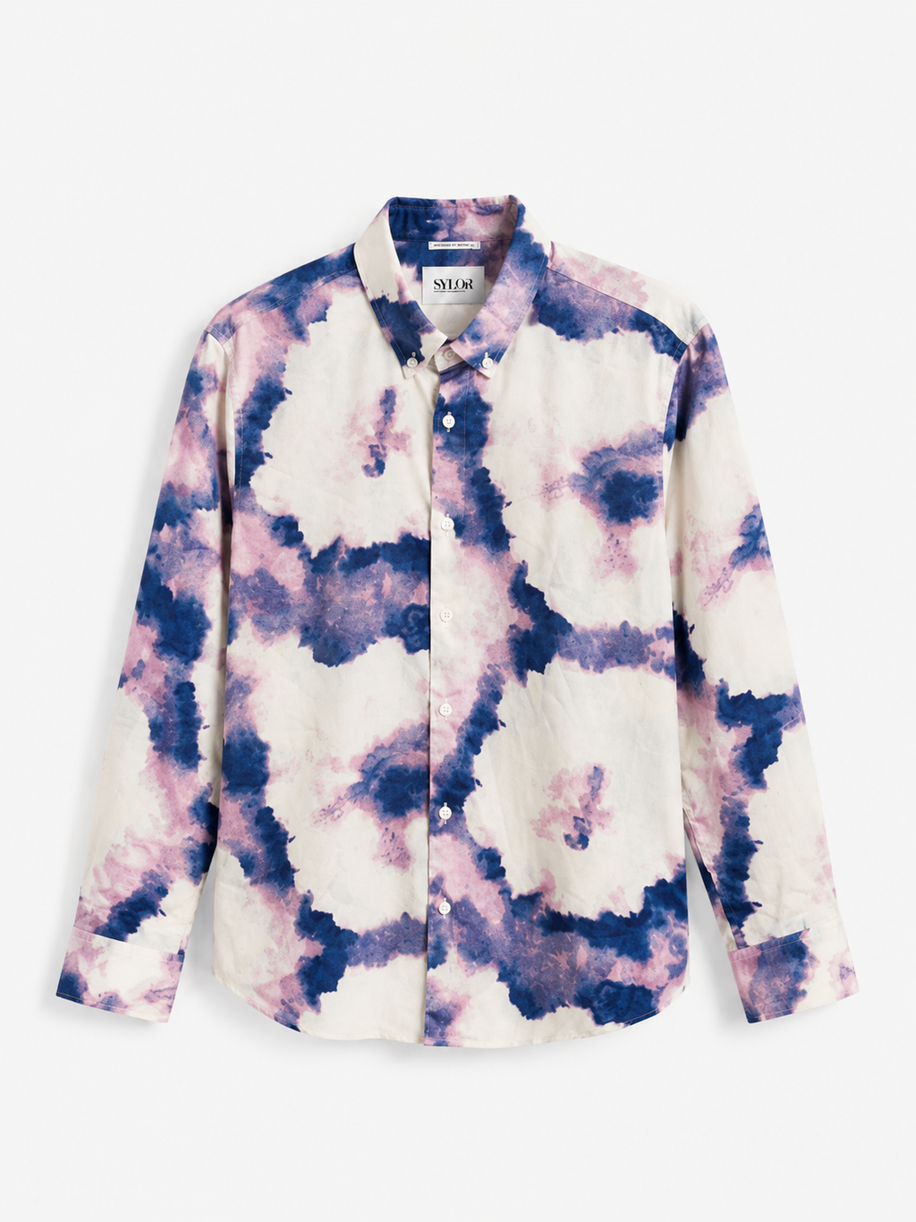 Indigo Mist Abstract Print Shirt