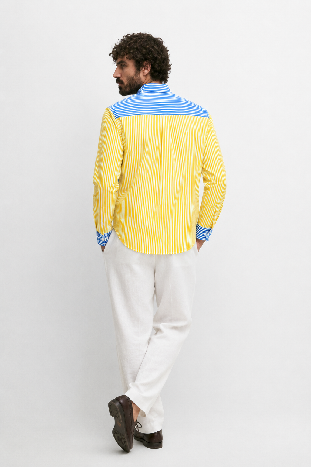 Sylor Dual-Tone Striped Statement Shirt