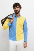 Sylor Dual-Tone Striped Statement Shirt