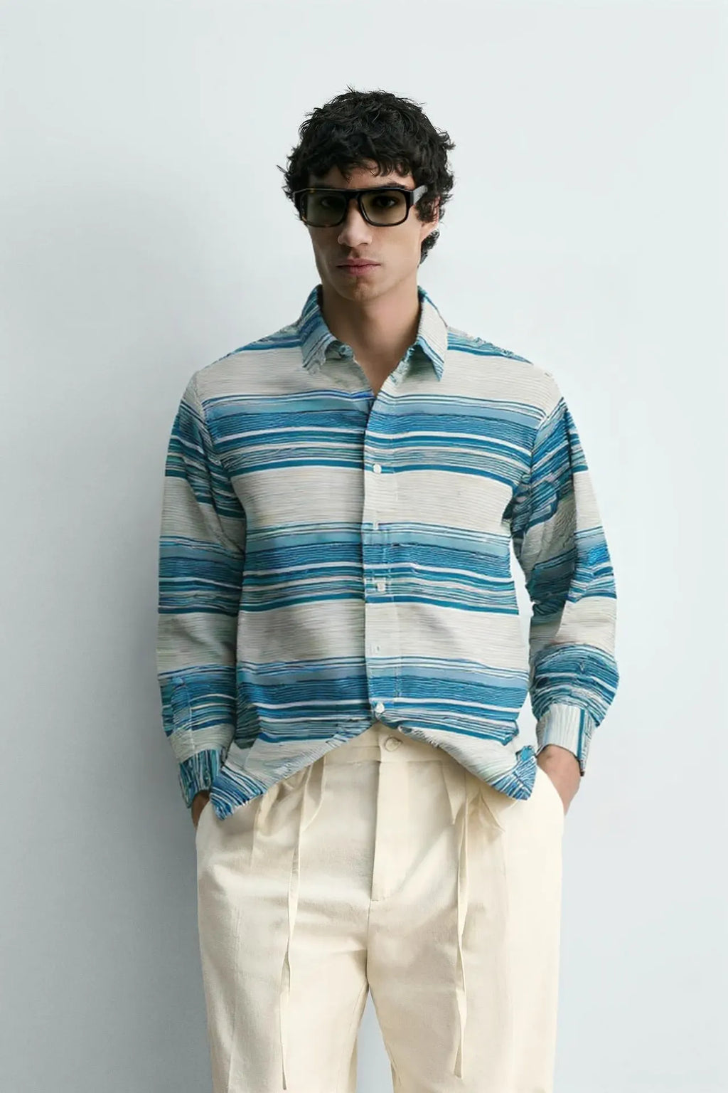 MEN STRIPE SHIRT