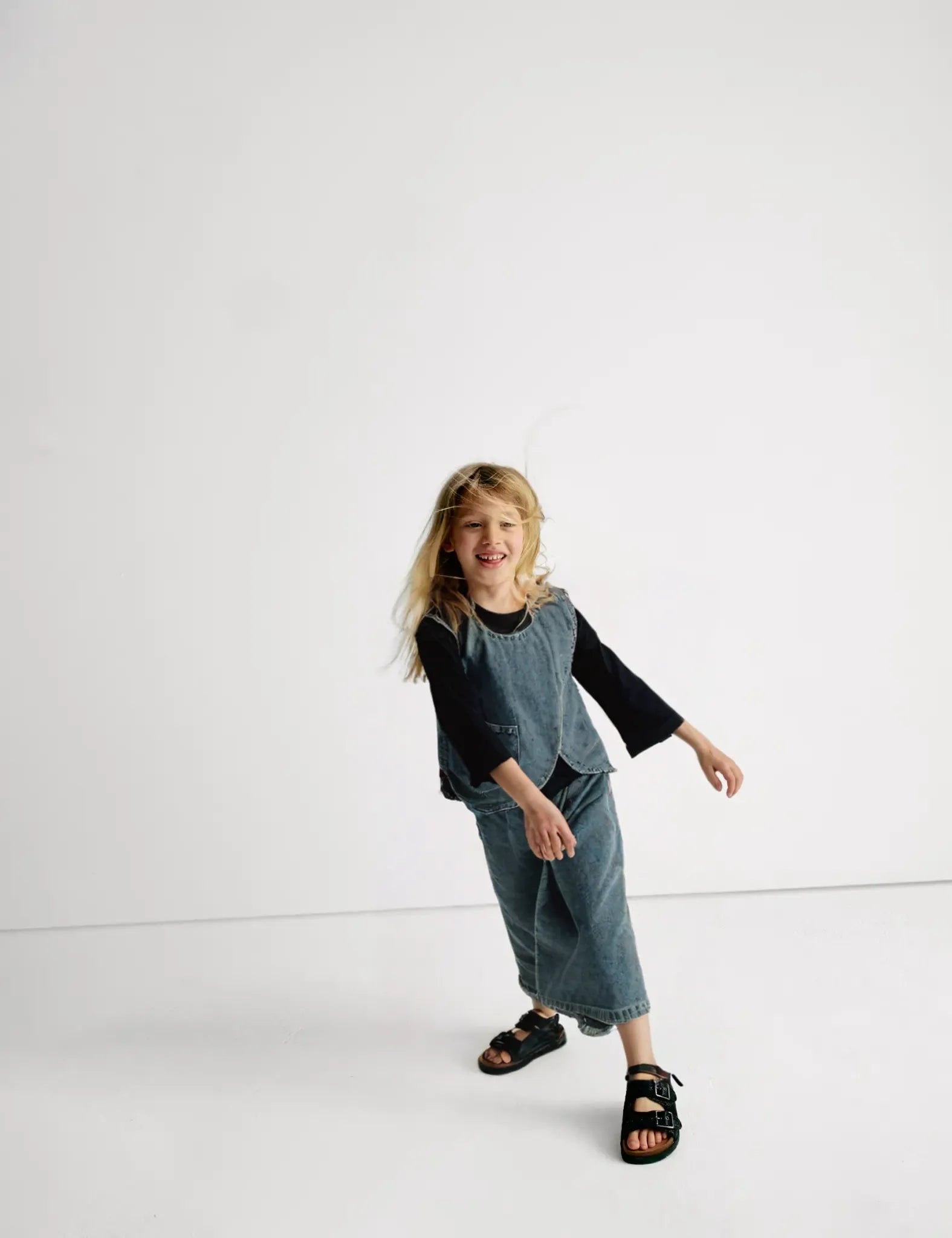 GIRL DENIM CO-ORD SET