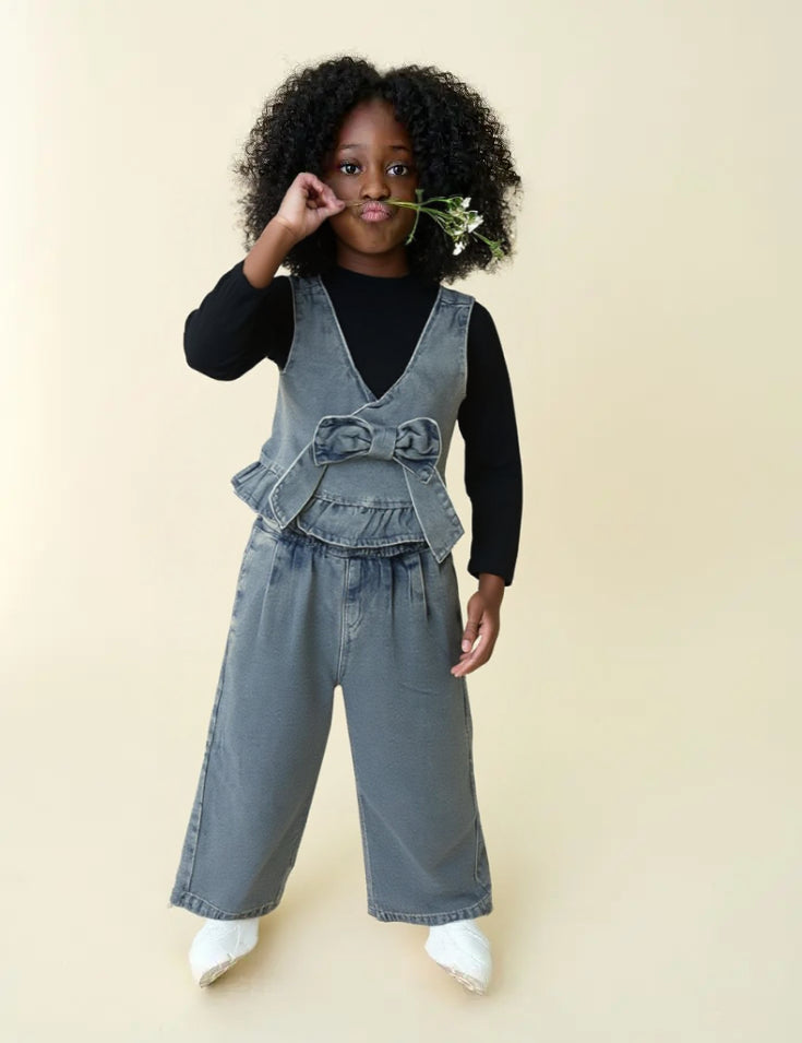 GIRL DENIM CO-ORD SET