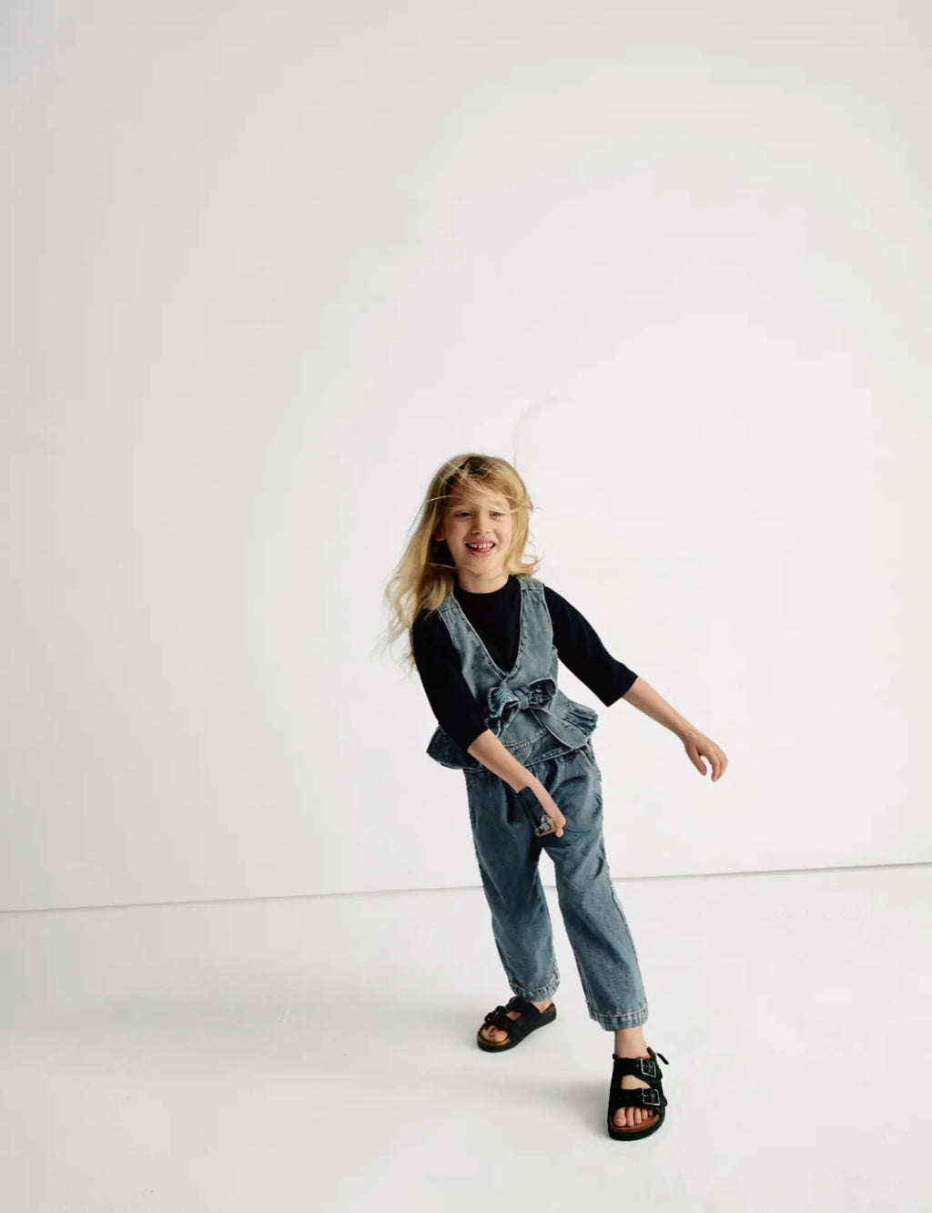 GIRL DENIM CO-ORD SET