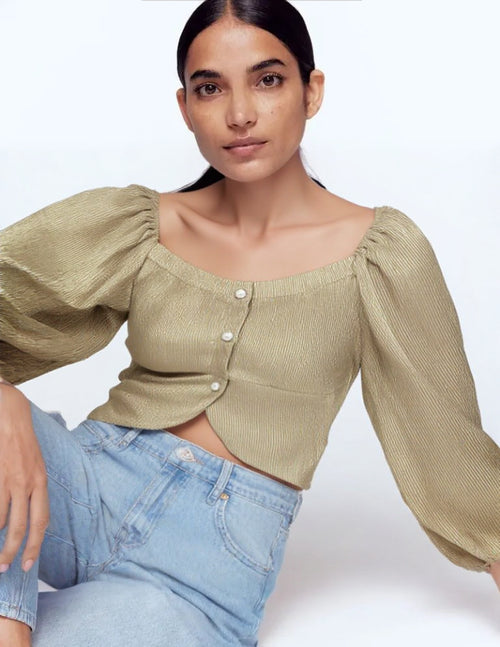 FRONT OPEN CROP TOP