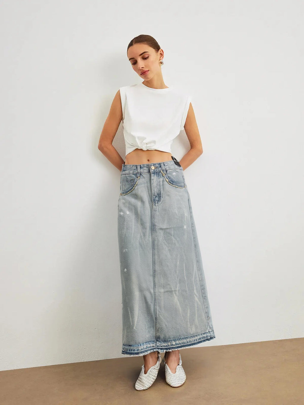 WOMEN DENIM SKIRT